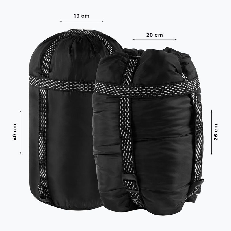 Alpinus Fiber Pro 1300 sleeping bag right anthracite 7