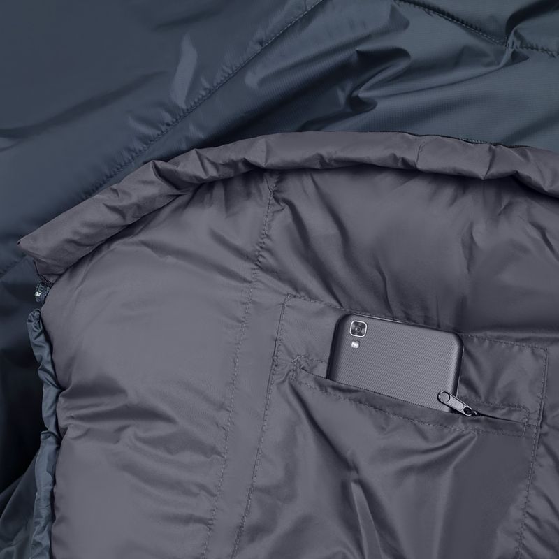 Alpinus Fiber Pro 1100 sleeping bag right grey 4