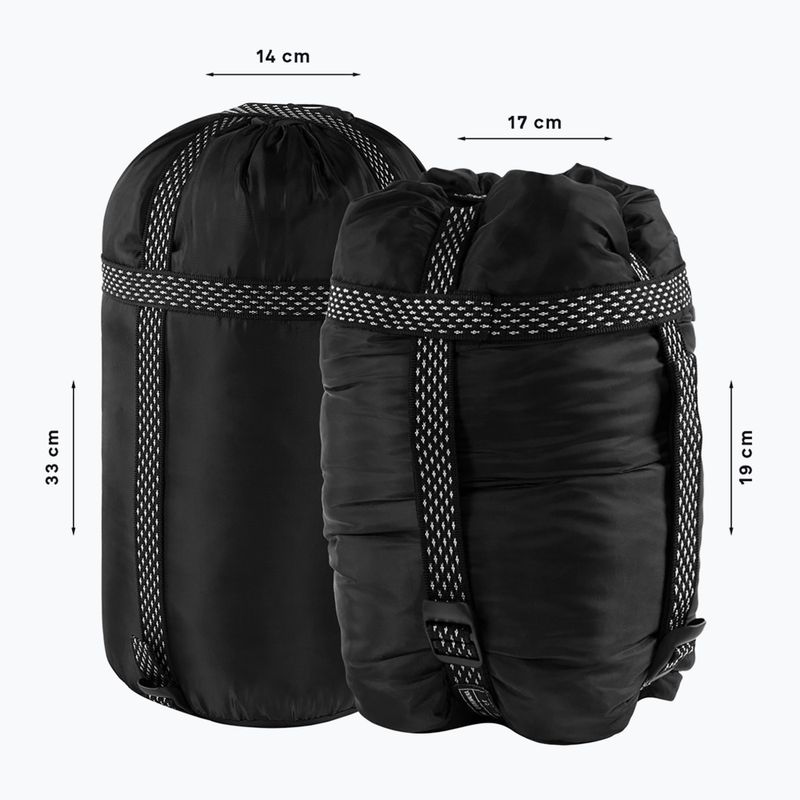 Alpinus Fiber Pro 800 sleeping bag left green 6