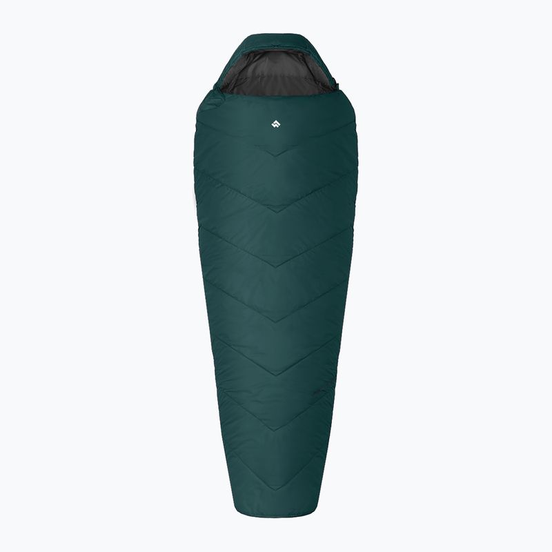 Alpinus Fiber Pro 800 sleeping bag right green