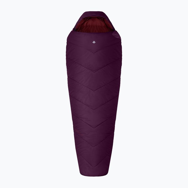 Alpinus Fiber Pro 1100 sleeping bag left burgundy