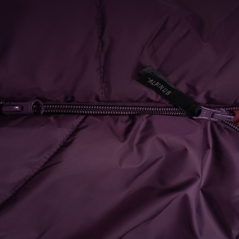 Alpinus Fiber Pro 1100 sleeping bag left burgundy 4