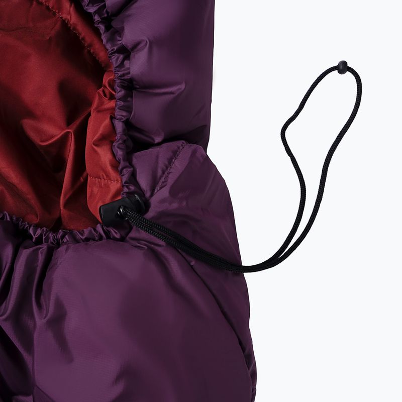 Alpinus Fiber Pro 1100 sleeping bag right burgundy 2