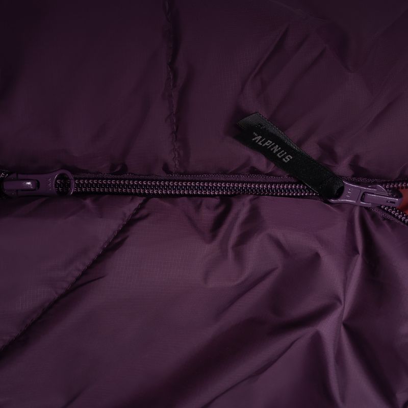 Alpinus Fiber Pro 1100 sleeping bag right burgundy 5