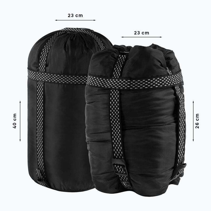 Alpinus Fiber Pro 1500 sleeping bag left navy blue 7