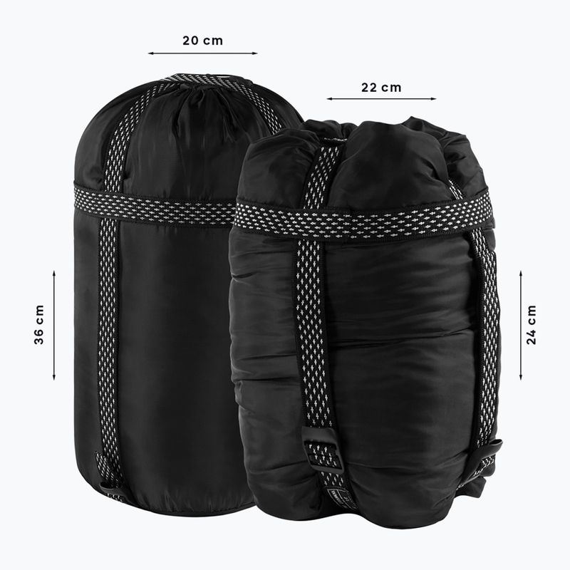 Alpinus Fiber Pro 1300 sleeping bag left sage 7