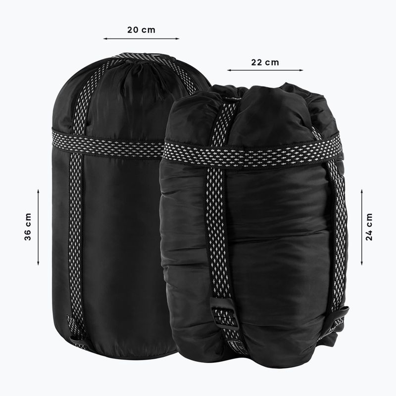 Alpinus Fiber Pro 1300 sleeping bag right sage 7