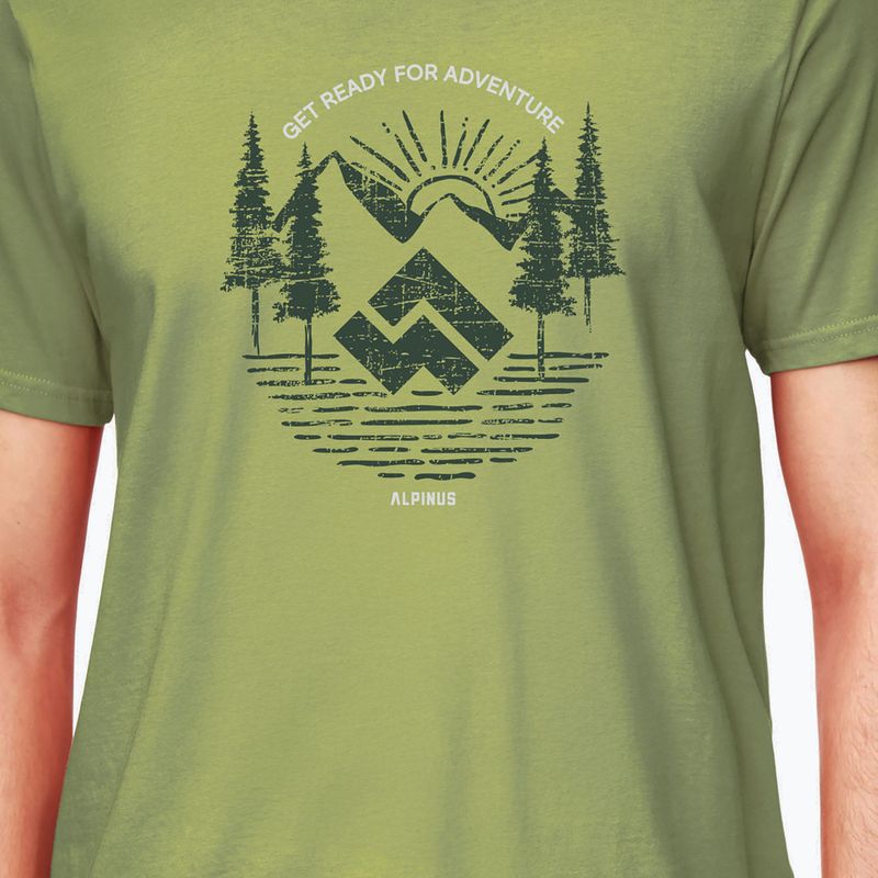 Alpinus men's Kitreli green T-shirt 3