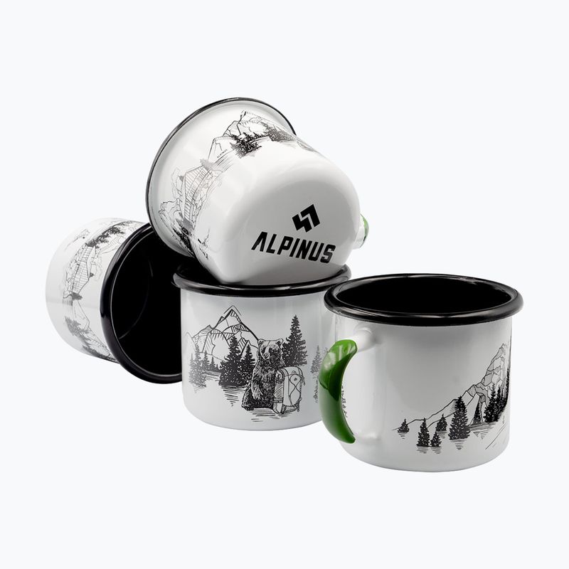 Travel mug Alpinus Enamelled White Bear 2