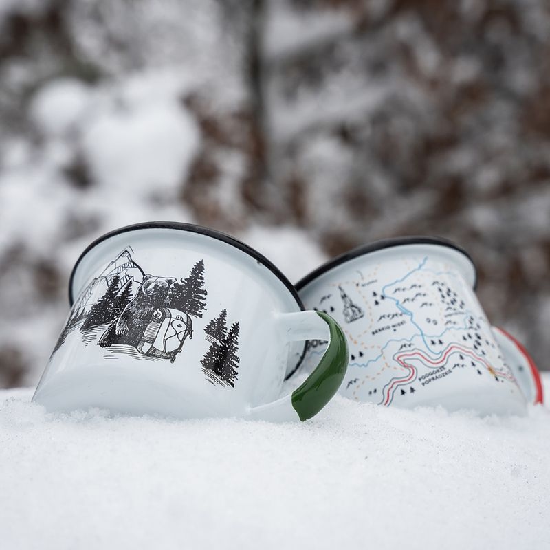 Travel mug Alpinus Enamelled White Bear 4