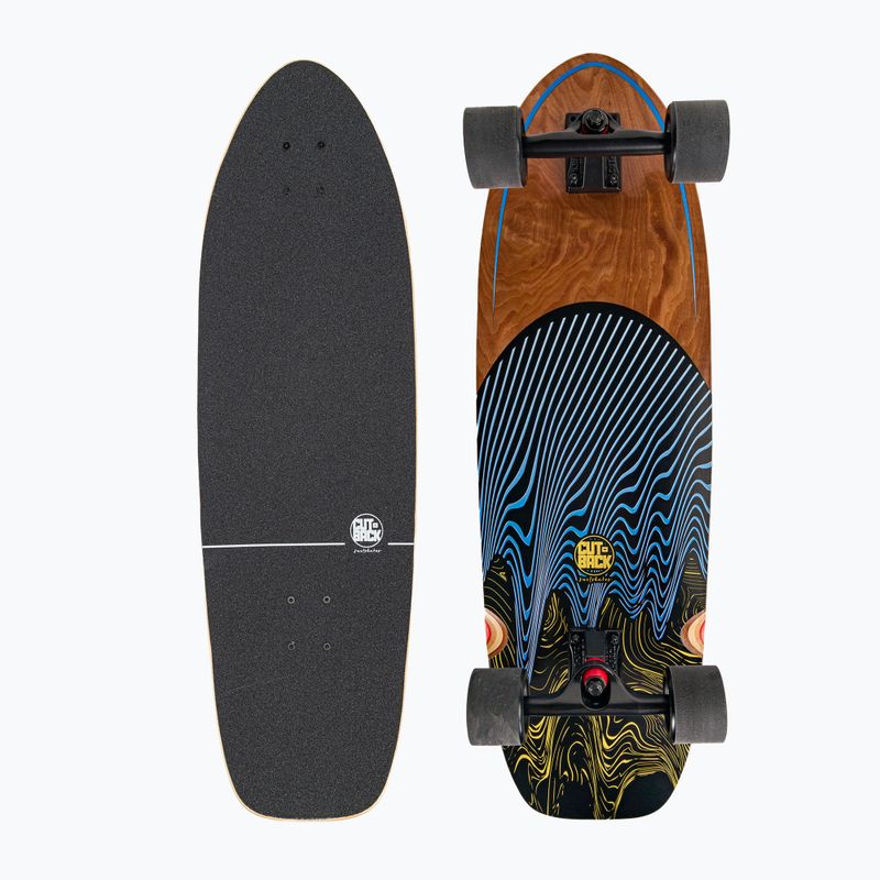 Surfskate Cutback Dark Blue 34" colour skateboard CUT-SUR-DBL