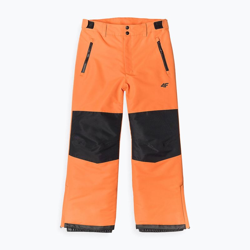 Children's snowboard trousers 4F FNK M658 orange