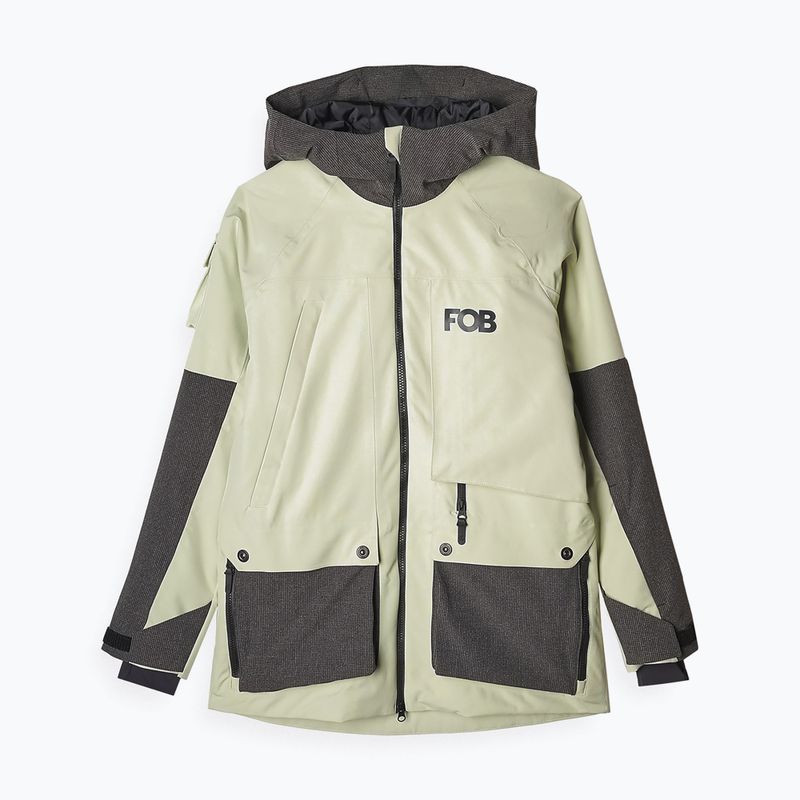 Women's snowboard jacket 4F F587 olive