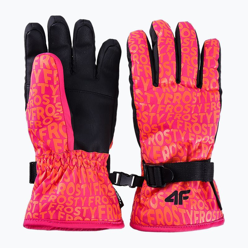 Children's ski gloves 4F FNK F127 multicolour 2 allover