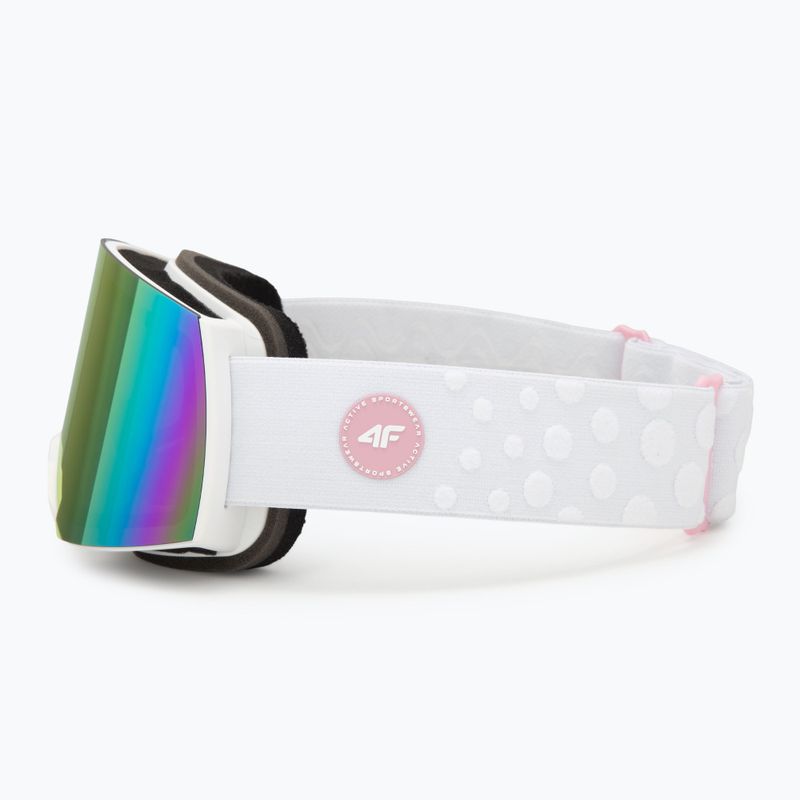Children's ski goggles 4F F040 white/multicolor 4
