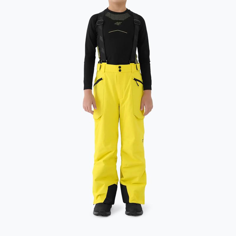 Kids' ski trousers 4F Fnk M0953 yellow