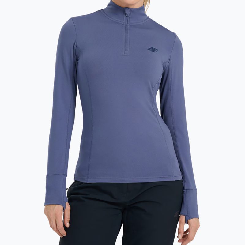 Women's thermal active sweatshirt 4F F098 denim