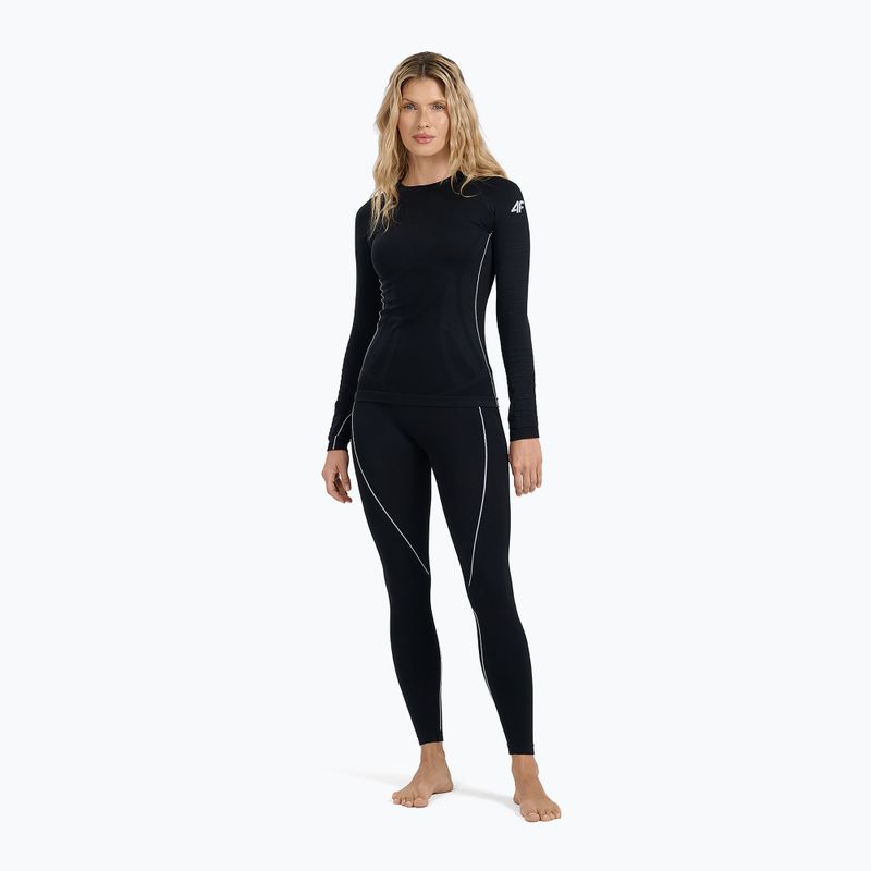 Women's thermal active sweatshirt 4F F203 deep black 7