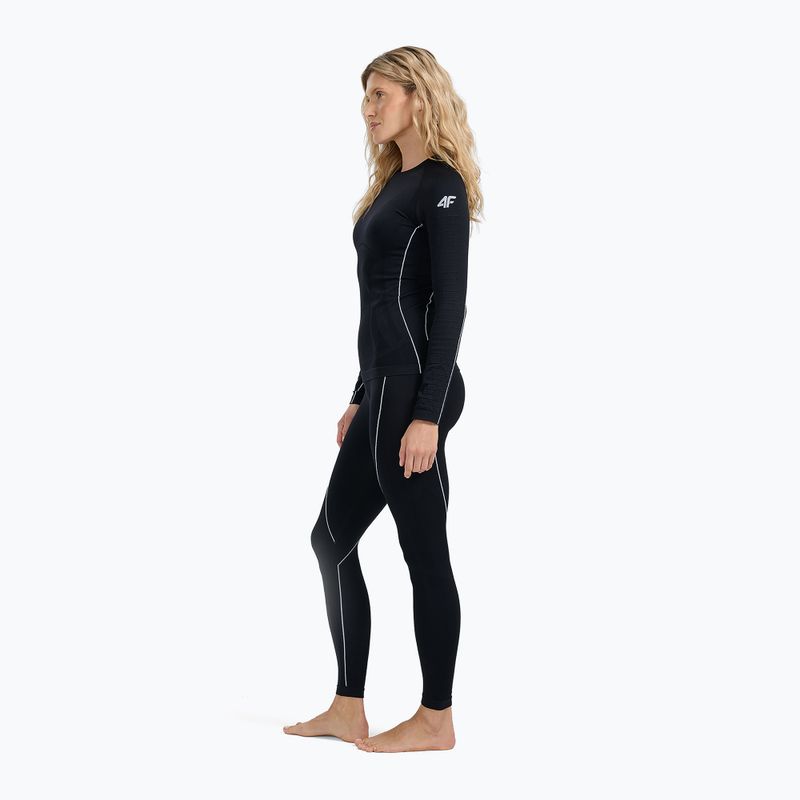Women's thermal trousers 4F F204 deep black 5