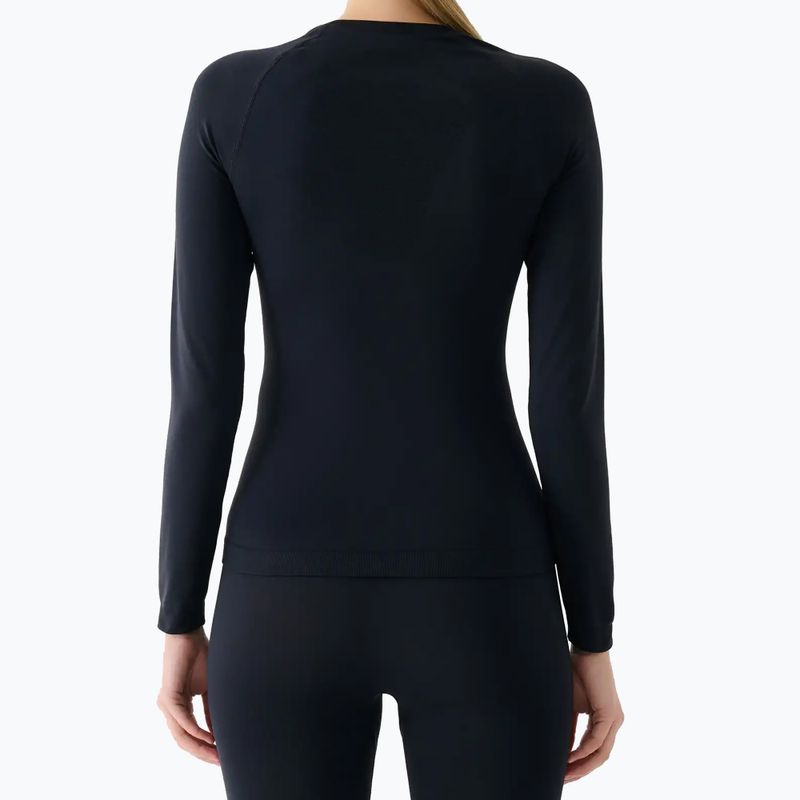 Women's thermal active sweatshirt 4F F220 deep black 2