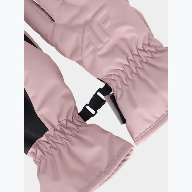Children's ski gloves 4F Fnk U190 light pink 2