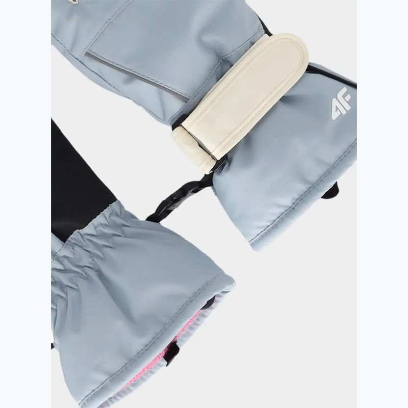 Children's ski gloves 4F Fnk U200 light blue 2