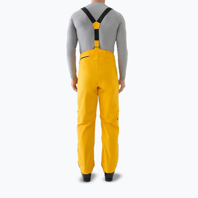 Men's ski trousers 4F Fnk M1086 yellow 2