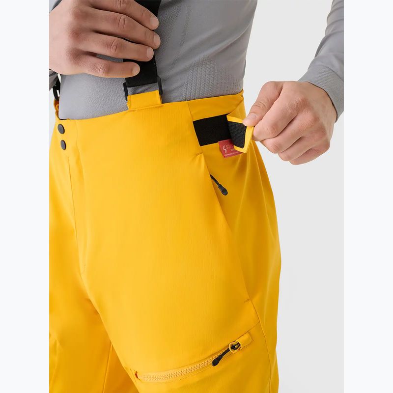 Men's ski trousers 4F Fnk M1086 yellow 3