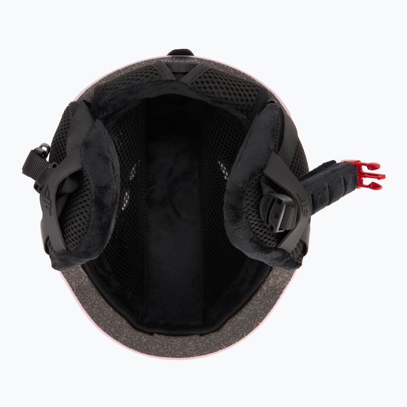 Children's ski helmet 4F U097 Jr light pink 5