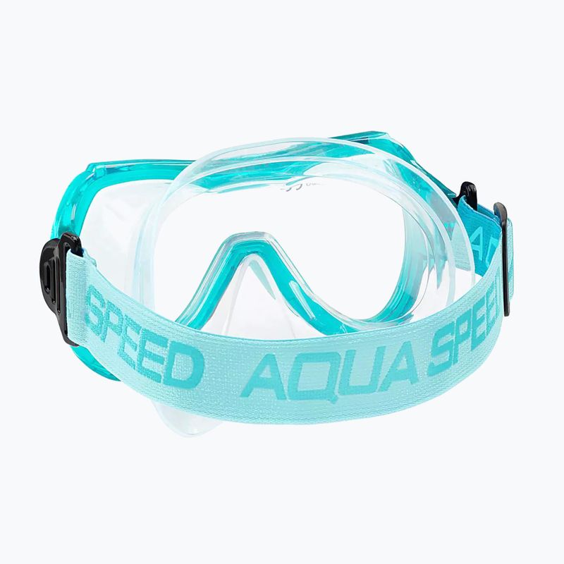 AQUA-SPEED children's diving set Alize FS + Samos + Mesh turquoise 5