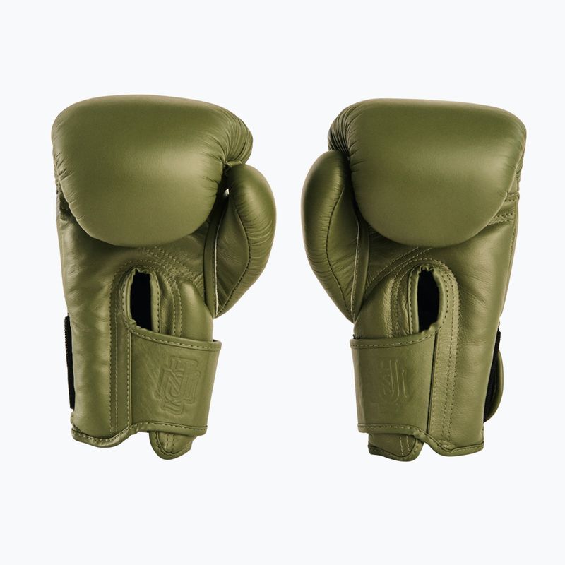 UNIQ Velcro classic khaki boxing gloves 2