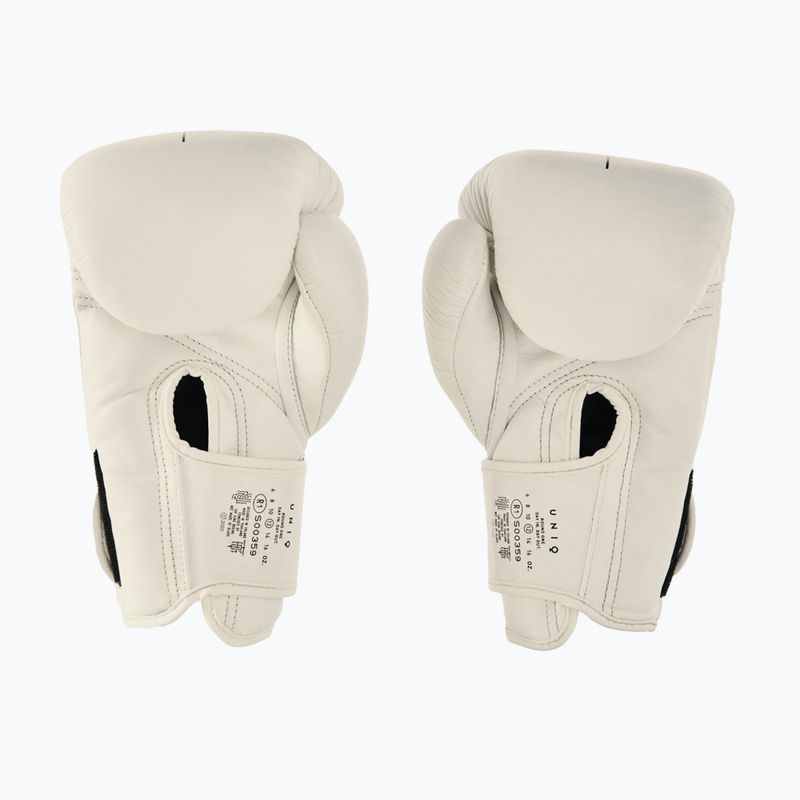 UNIQ Velcro technical white boxing gloves 2