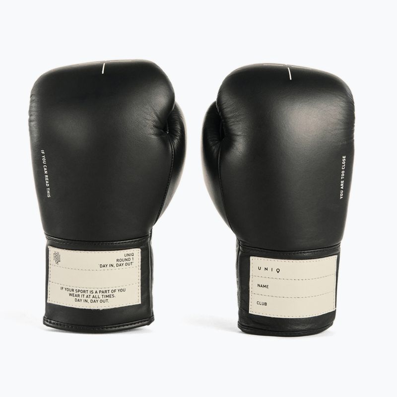 UNIQ Laced Up technical black boxing gloves