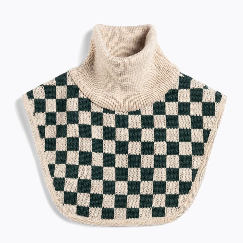 Children's snood KID STORY Merino green chessboard