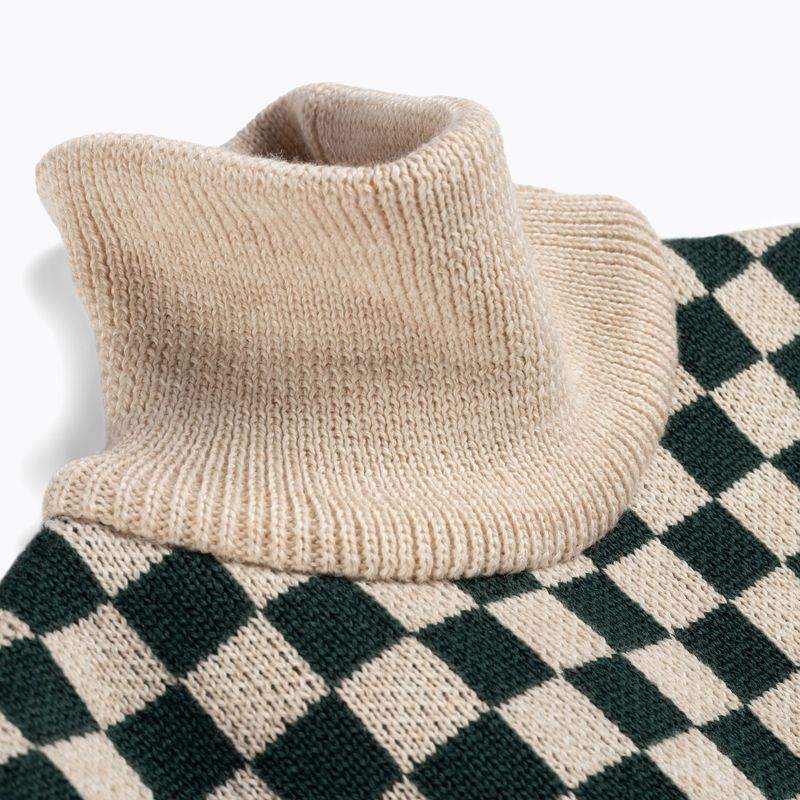 Children's snood KID STORY Merino green chessboard 4