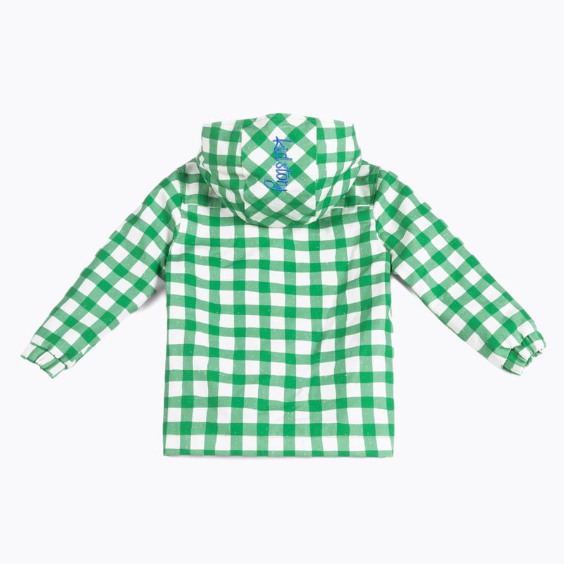 KID STORY children's jacket windproof and waterproof green grid 2
