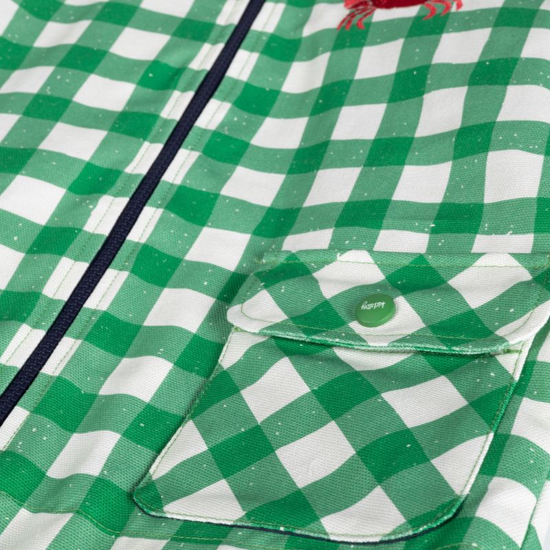 KID STORY children's jacket windproof and waterproof green grid 4