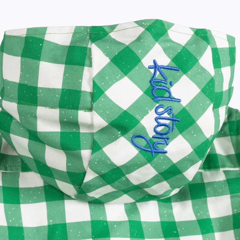 KID STORY children's jacket windproof and waterproof green grid 5