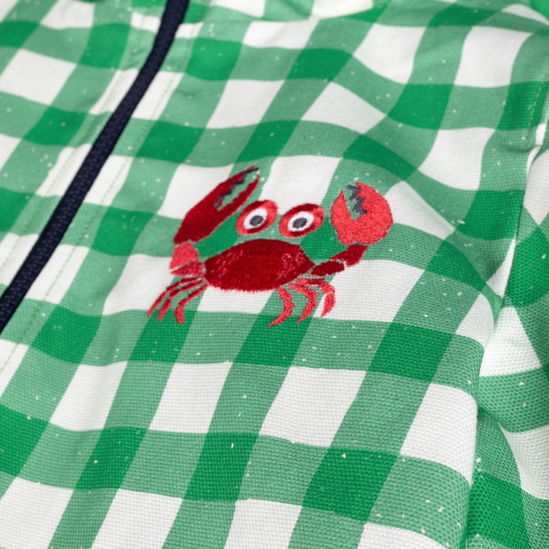 KID STORY children's jacket windproof and waterproof green grid 6