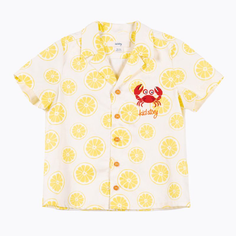 KID STORY children's set Shirt and shorts lime paradise 5