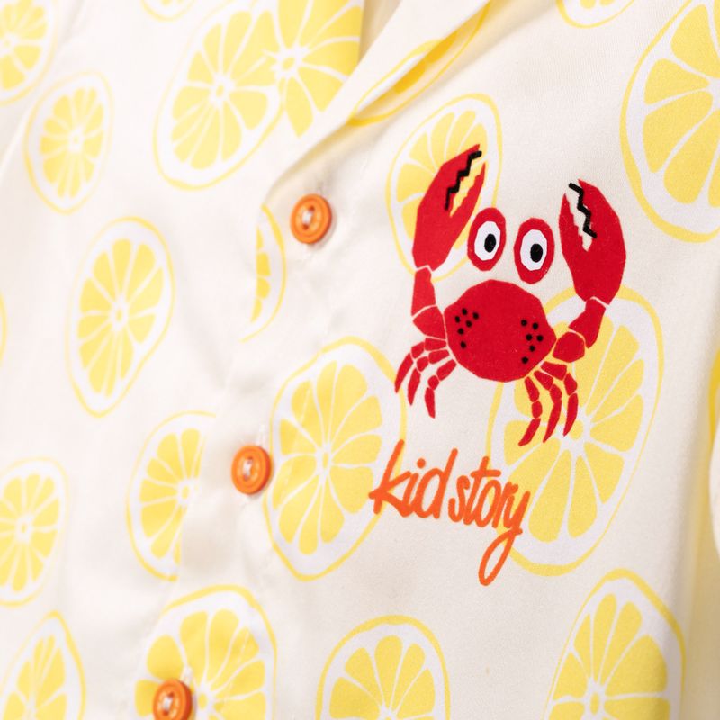 KID STORY children's set Shirt and shorts lime paradise 9