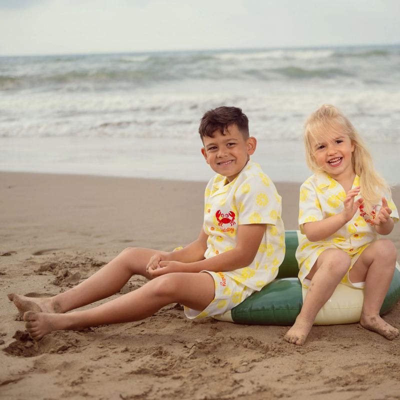 KID STORY children's set Shirt and shorts lime paradise 3