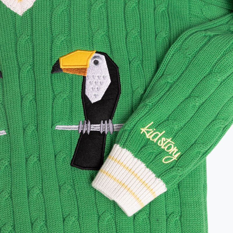 KID STORY children's jumper Organic cotton green pelican 4