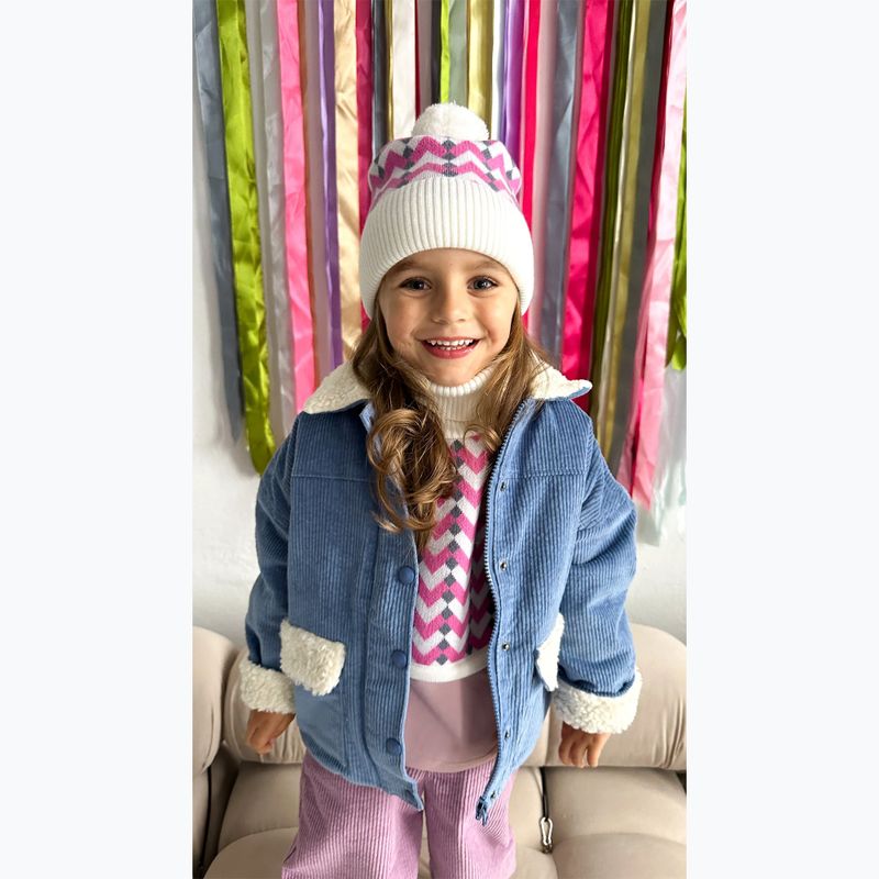 KID STORY children's winter beanie Merino lilac 4
