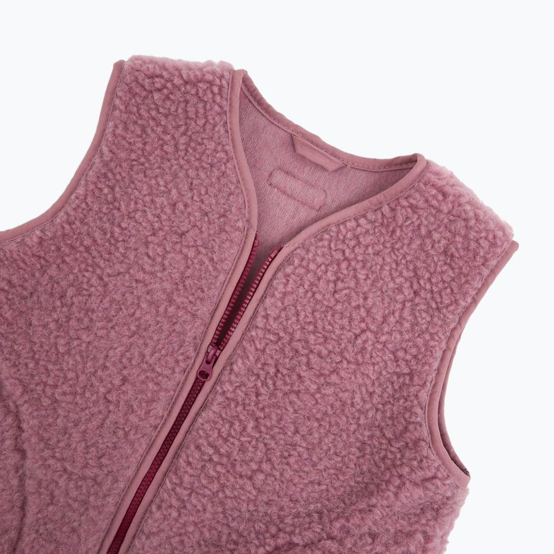 Children's gilet KID STORY Merino dusty pink 4
