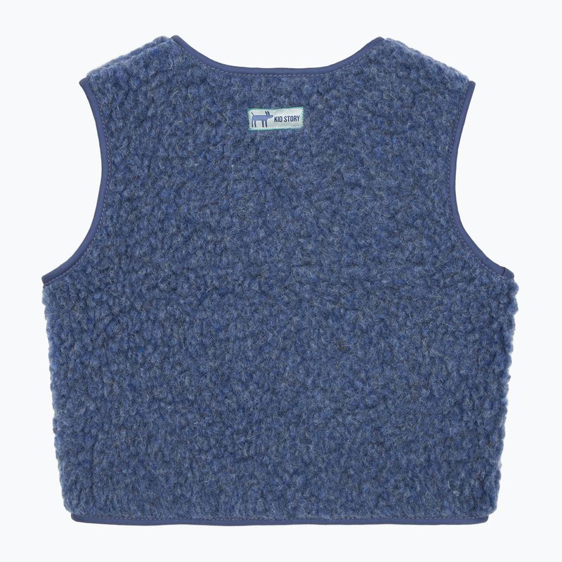 Children's gilet KID STORY Merino denim 2