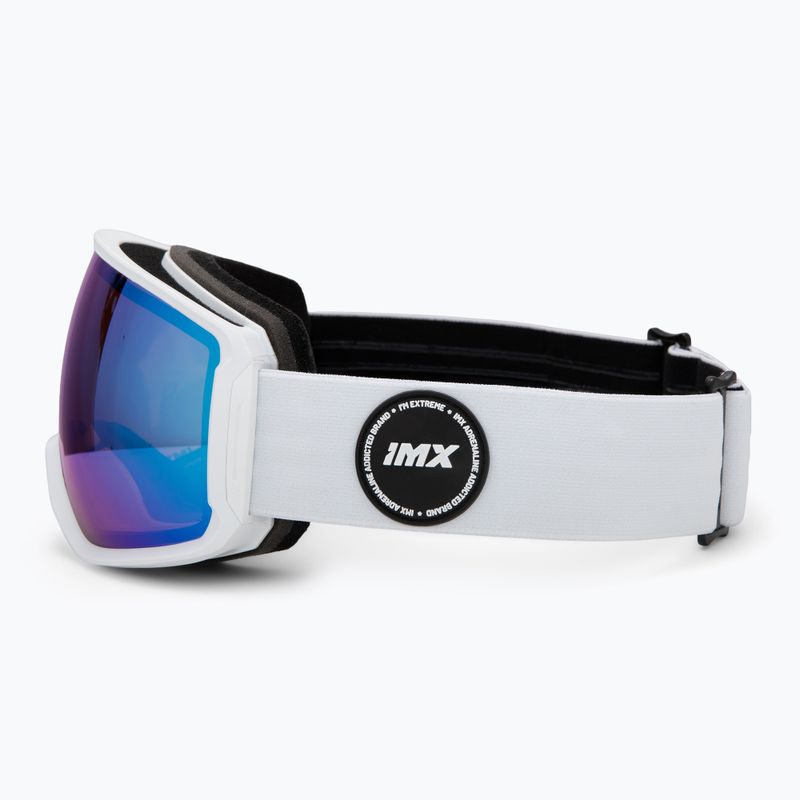 Ski goggles IMX Peak white matt/white/blue irridium/bown 4