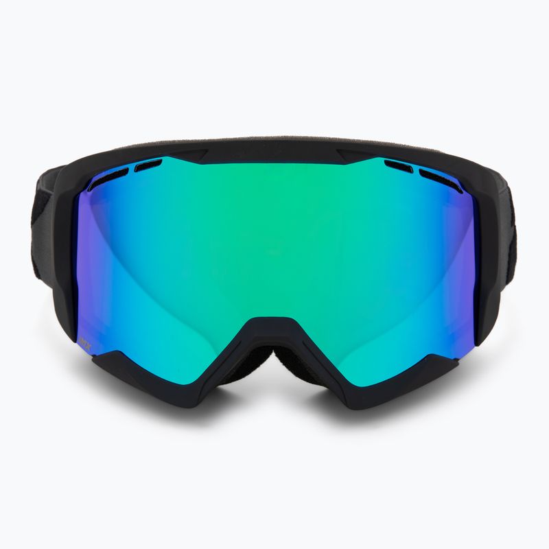 Ski goggles IMX Snow black matt/black/green irridium/bown 2