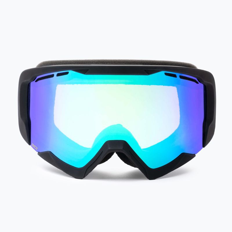 Ski goggles IMX Snow black matt/black/green irridium/bown 6