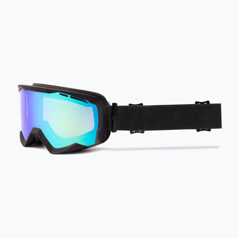 Ski goggles IMX Snow black matt/black/green irridium/bown 7